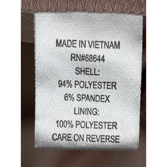 JM Studio by John Meyer Womens 12 White Floral Sleeveless Lined Mini Dress - Picture 4 of 6